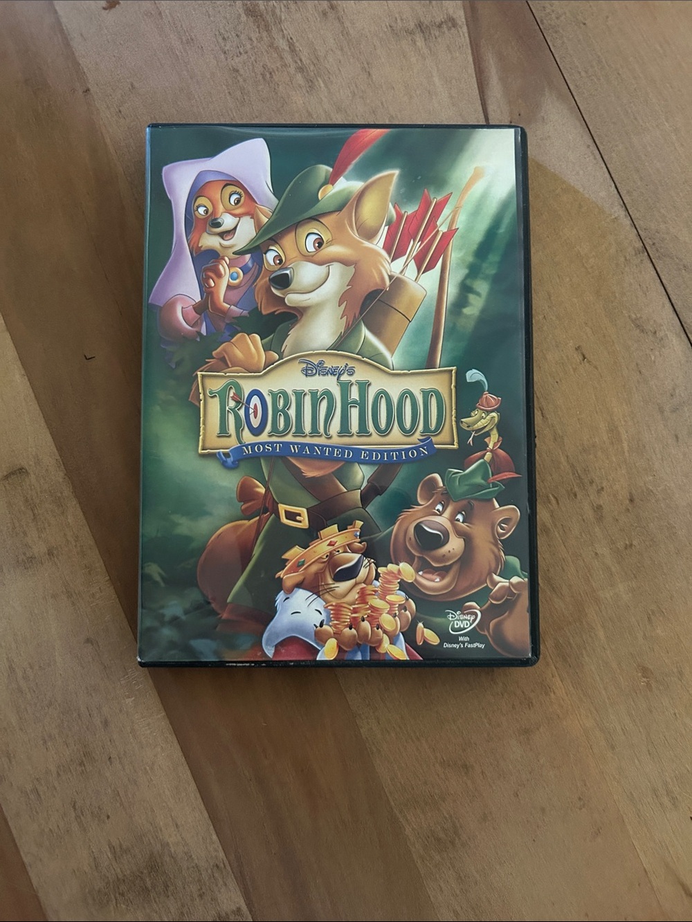 Disney Robin Hood DVD - Green Cover Art